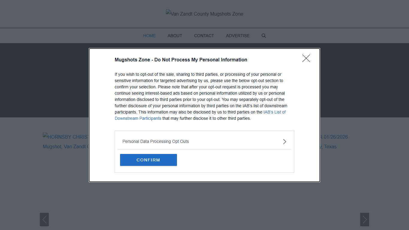 Van Zandt County Mugshots Zone